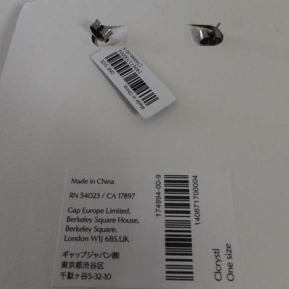 Banana Republic Gunmetal Deco Crystal Ear Cimbers Earrings NWT 49 - Picture 3 of 7